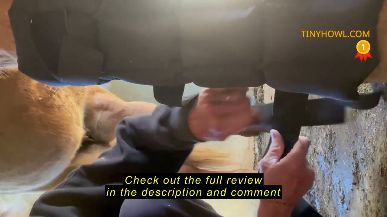 Review Harrison Howard Ice Boot for Horse Cool Gel Pack Leg Wrap for Treating Full Leg, Knee, Hock I