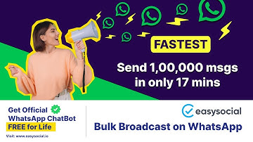 Bulk Messaging on WhatsApp - Learn all about the Broadcast menu on Easysocial.