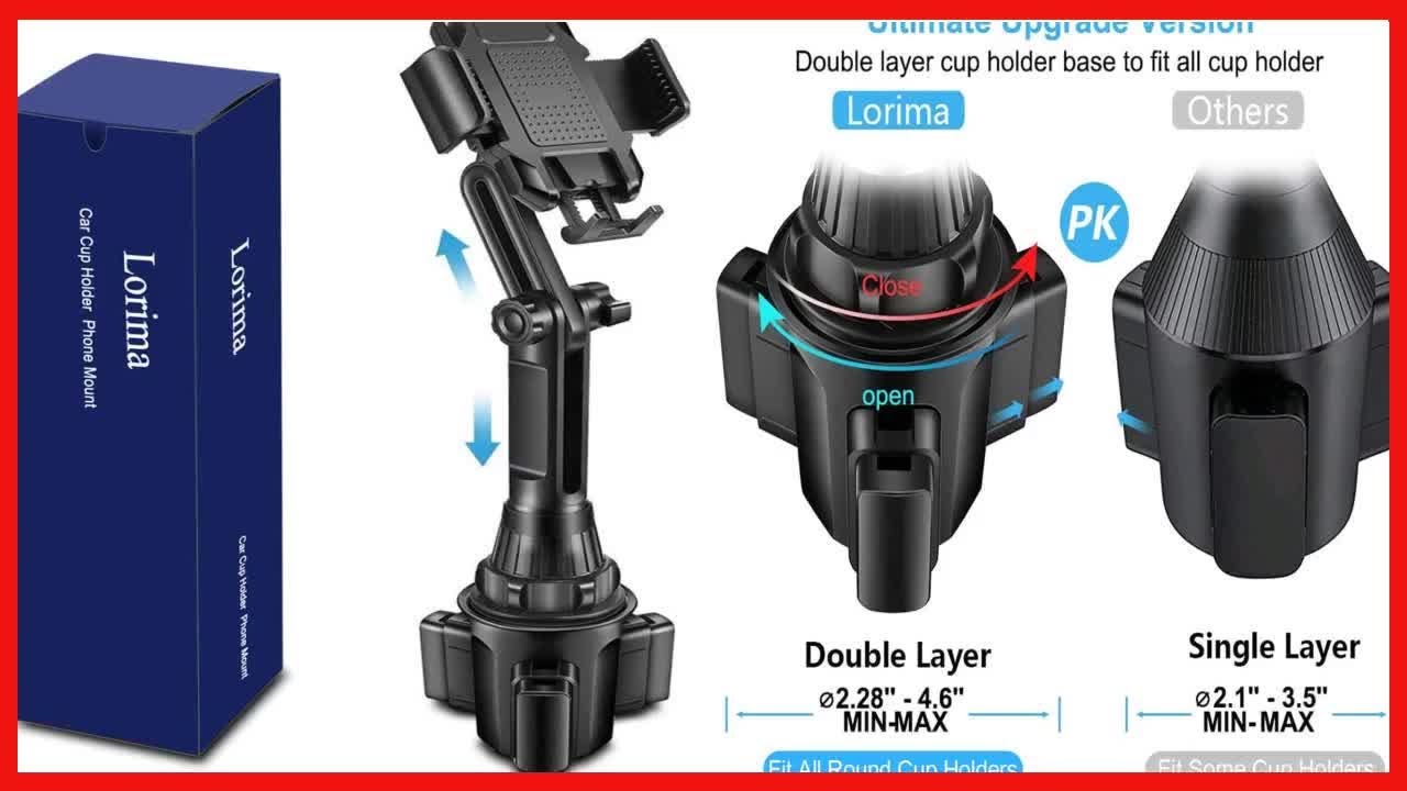 Great product Lorima Cup Phone Holder for Car, [Easy to Install