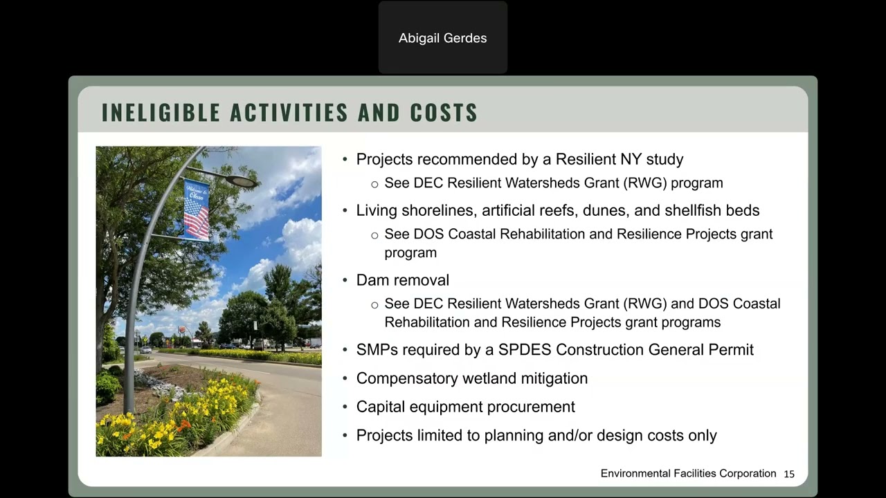 Green Resiliency Grants Webinar, May 2025