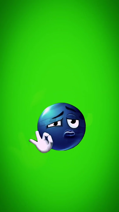 blue sigma emoji on green screen ready for edits #greenscreen #trollface #trolledit #chromakey