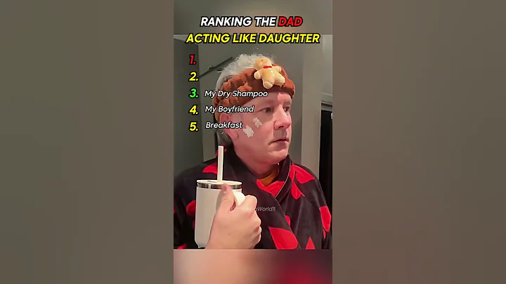 Dad Acting Like Daughter #funny #prank #reaction
