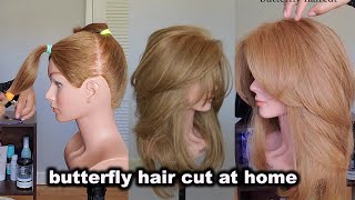 corte mariposa butterfly haircut trending butterfly hair cut at home