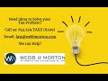 Webb &amp; Morton Vlog discussing tax topics with current and relevant commentary. Authored by Partner, Jason A. Morton.