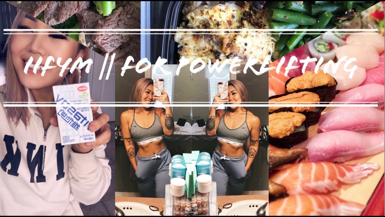 WHAT I EAT IN A DAY FOR POWERLIFTING (CUTTING & FLEXIBLE DIETING IIFYM