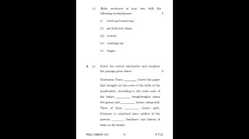 FEG - 1 / BEGF - 101   December 2022 Question Paper