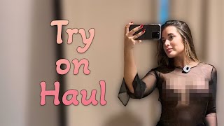 4K Transparent Clothing Haul See-Through Clothes Try-On Haul With Nina
