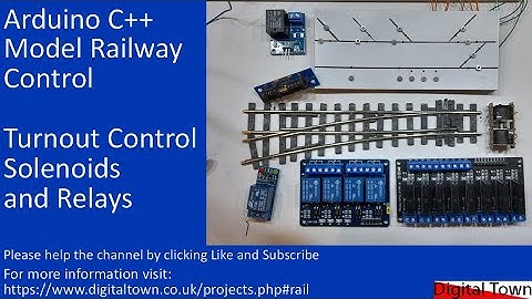 #135 Arduino for Model Railways - Turnout control using solenoids and relays.