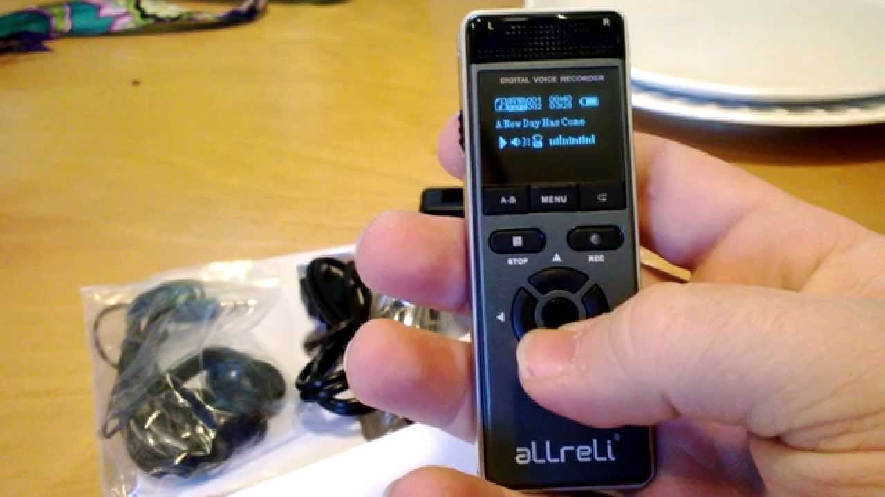Allreli CP0038 Digital Voice Recorder Unboxing