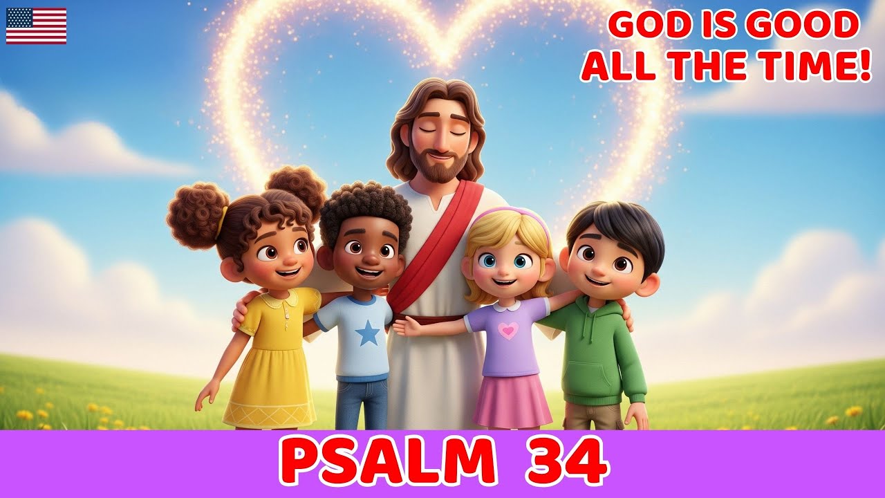The Lord Is Good All the Time | Psalm 34 for Kids | Fun Christian Song