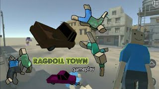 Ragdoll Town Fun Ragdoll Cross the Road Game screenshot 1