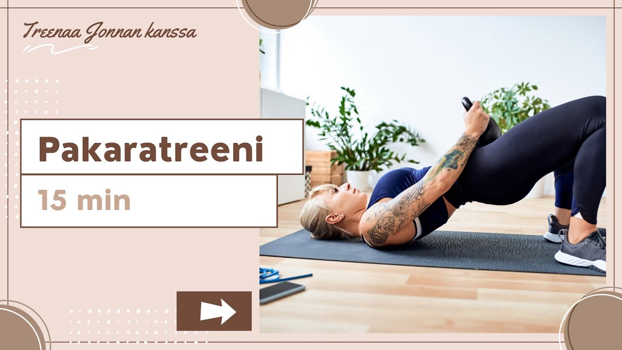 PAKARATREENI KOTONA | 15 min treeni lattialla, ei kyykkyjä | Sopii aloittelijalle