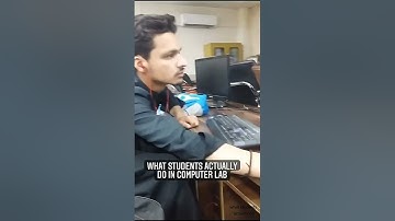 What Students do in computer lab POV | #shorts #memes #engineering
