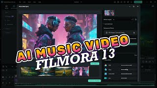 Create Authentic & Viral Music Videos using AI | Filmora 13 Tutorial screenshot 3