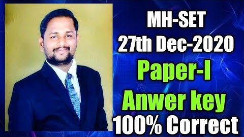 #profpintoojaiswar #paper-I #MH-SET Dec-2020 answer  MH-SET EXAM||27th Dec-2020||PAPER-I||ANSWER KEY