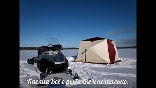 видео Зимняя палатка для рыбалки Снегирь 4У