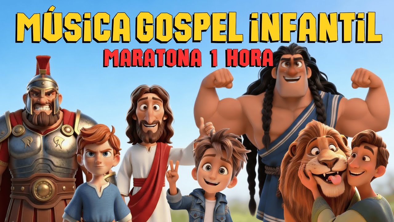 1 Hora de Música Gospel Infantil 2026 - Sansão - Jonas e a Baleia - Daniel na Cova dos leões - Davi