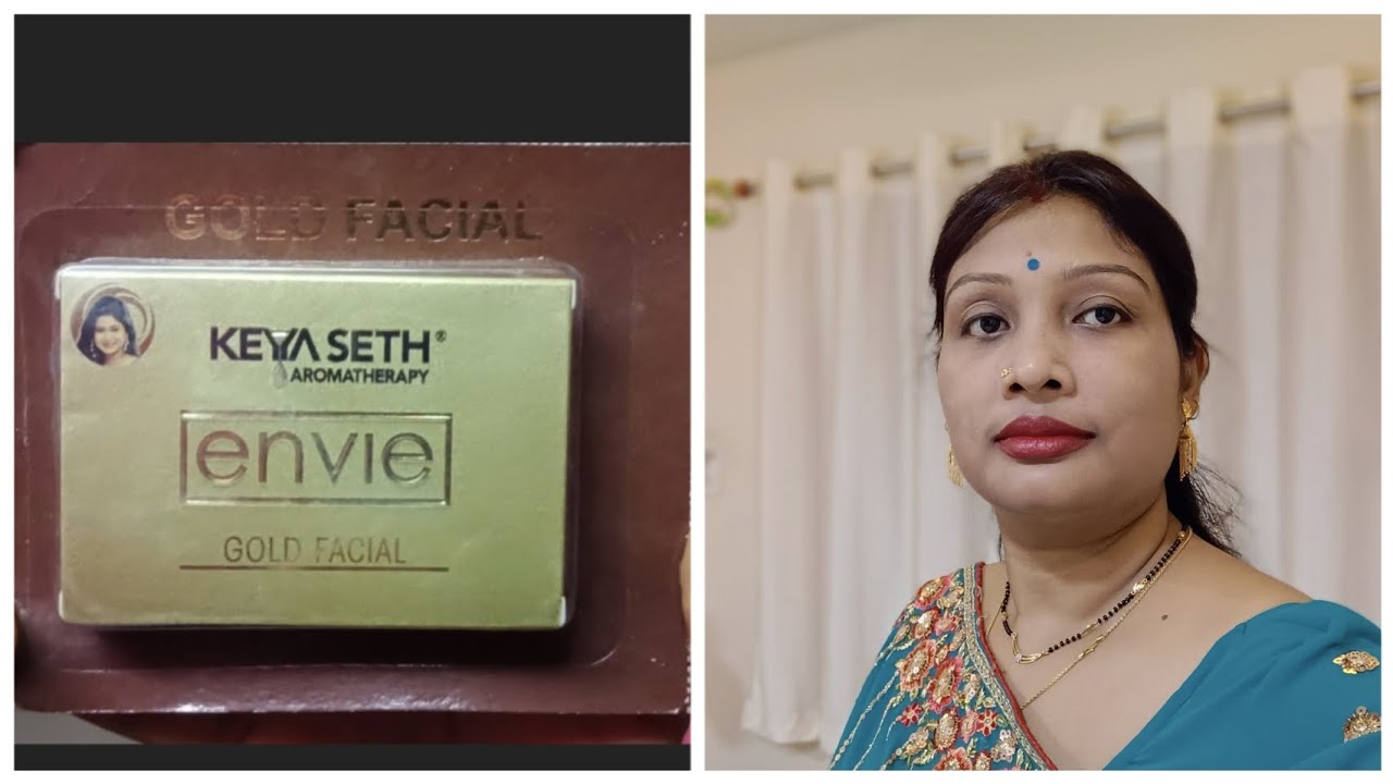How to do facial at home 🏡 || Keya Seth Aromatherapy envié Gold facial kit apply and review 🤩🤩