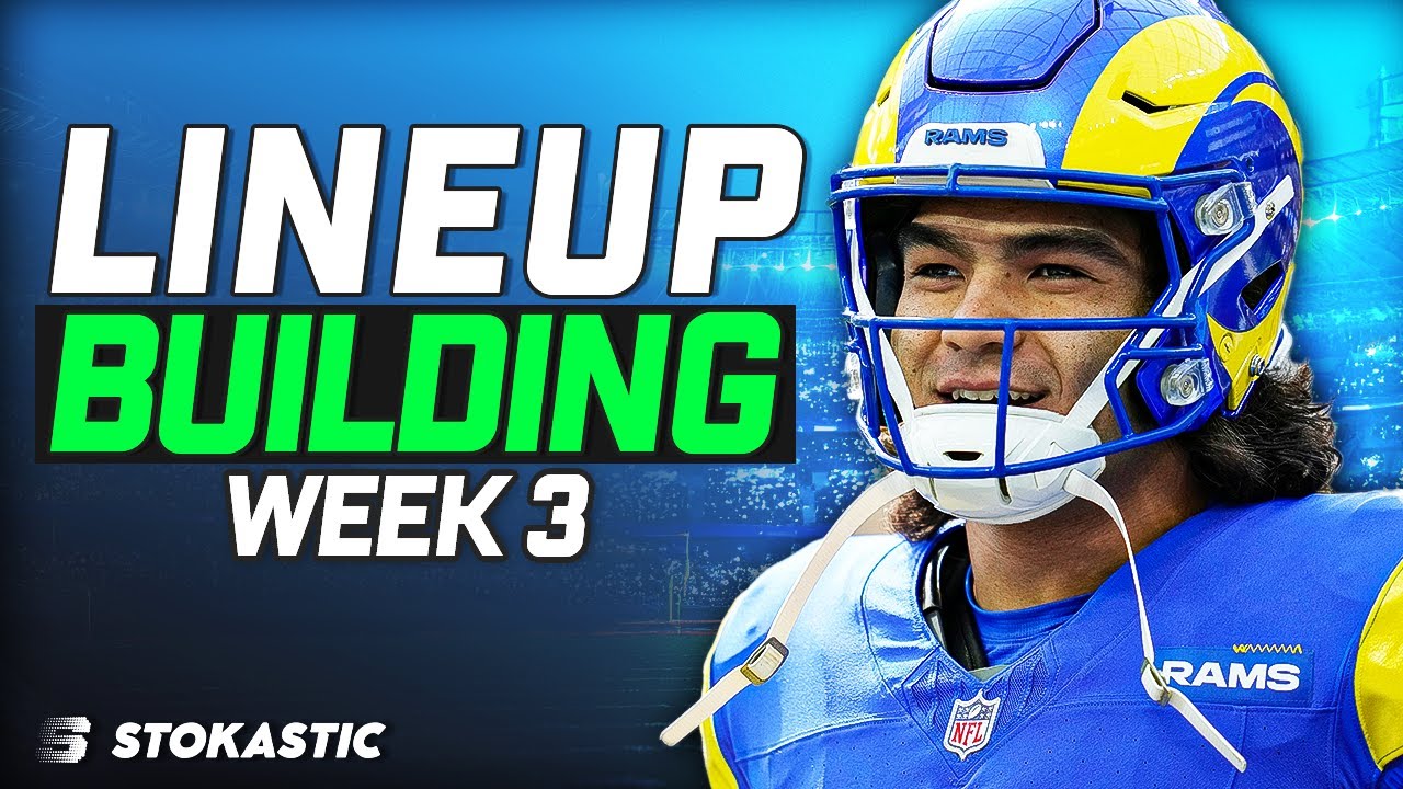 Week 3 NFL DFS: Single Lineup Sim Building | NFL DFS Strategy