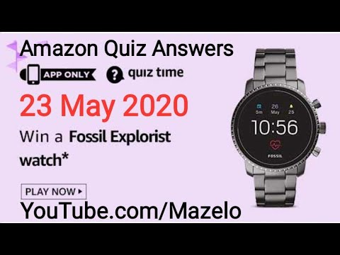 Amazon Fossil Explorist Quiz Answers on 