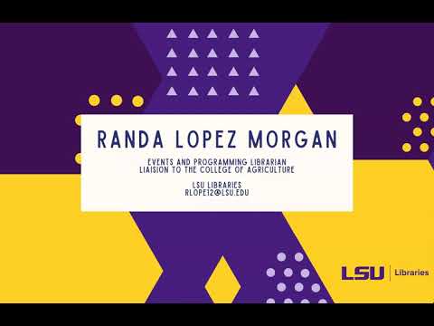 LSU Library NFS 4021 Research Guide Tutorial