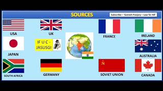Trick to remember Sources of Indian Constitution