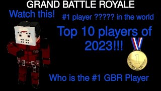 TOP 10 PLAYERS OF GBR (2023 EDITION )-GRAND BATTLE ROYALE screenshot 1