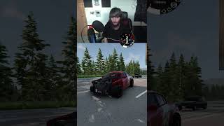 Every Time I Crash my Hellcat Charger Gets FASTER in BeamNG Drive #shorts