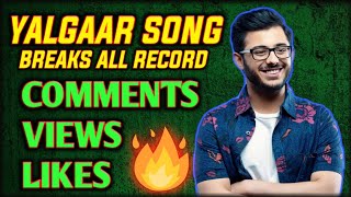 Carryminati latest song yalgaar breaks new rocord, also carrymimati
channel hit 21 million subscriber, likes record, comments recor...