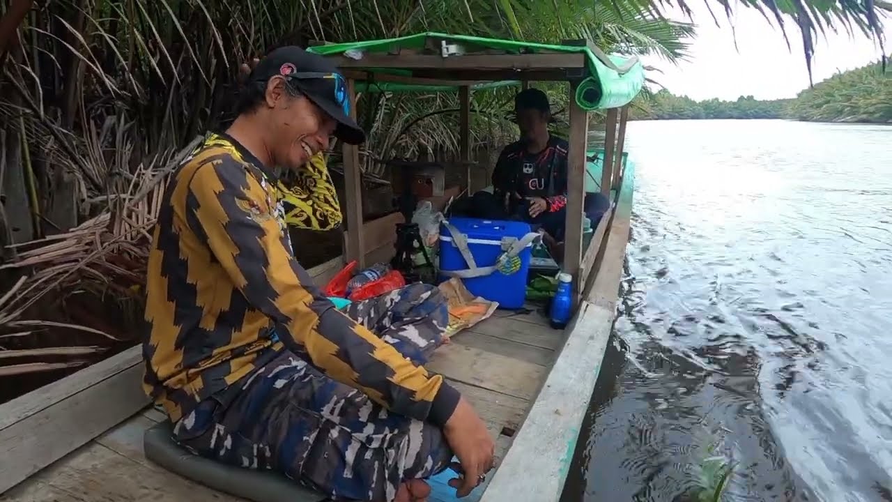 Saya kembali lagi mancing di sungai bersama pak cik pemancing gelondong 