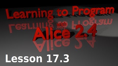 Alice Tutorial 2.4 Lesson 17.3 - The Stopwatch Game (1 of 3)