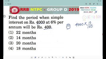 find the period when simple interest on rupees 4000 at 6% per annum will be rupees 400