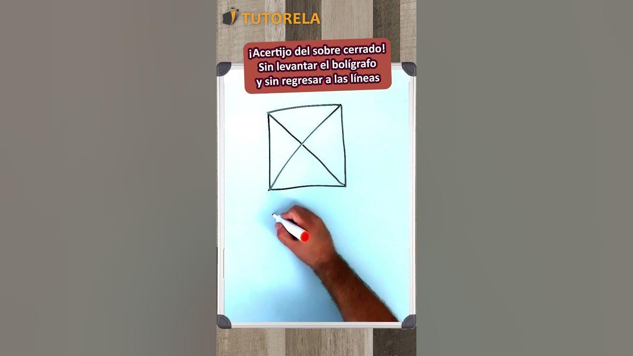 El acertijo: Dibujar el sobre sin levantar el lápiz y sin repetir las línea