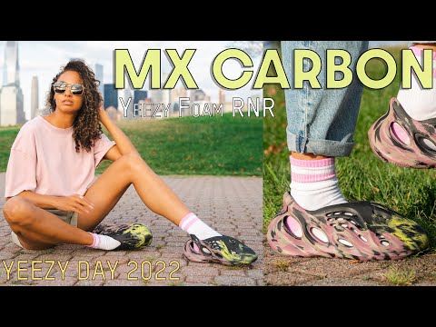 YEEZY DAY EXCLUSIVE! Yeezy MX Carbon Foam Runner (RNR) On Foot Review and  How to Style 