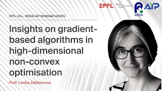 "Insights on gradient-based algorithms in high-dimensional non-convex optimisation" Lenka Zdeborova