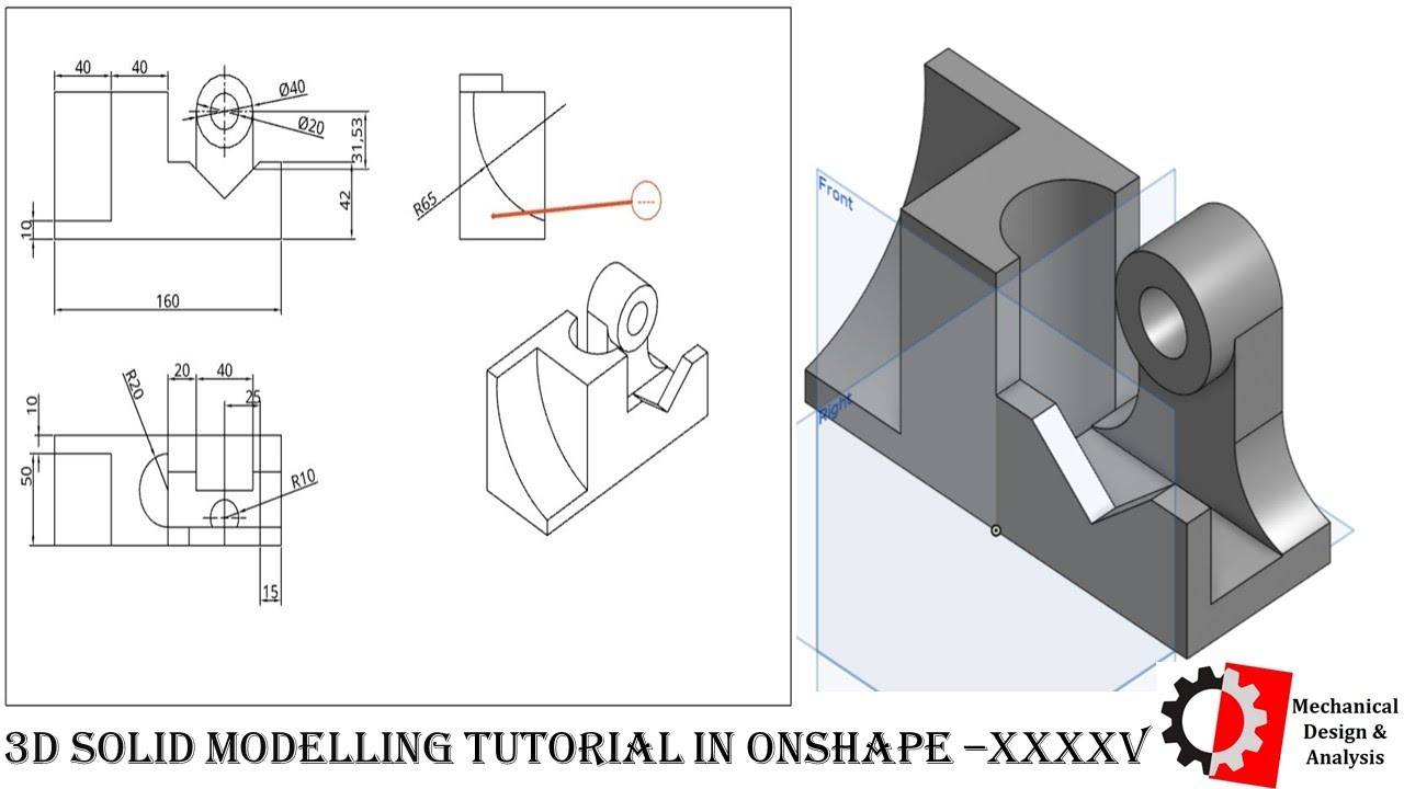 3D SOLID MODELLING TUTORIAL IN Onshape - XXXXV - YouTube