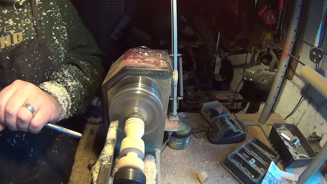 Chess pieces on the lathe 2 (rook) - YouTube