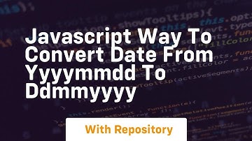 Javascript way to convert date from yyyymmdd to ddmmyyyy