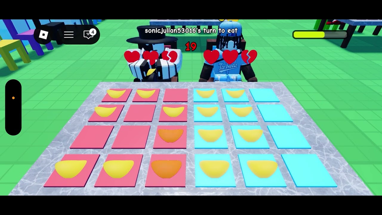 Doing one round of bomb chip with my friend