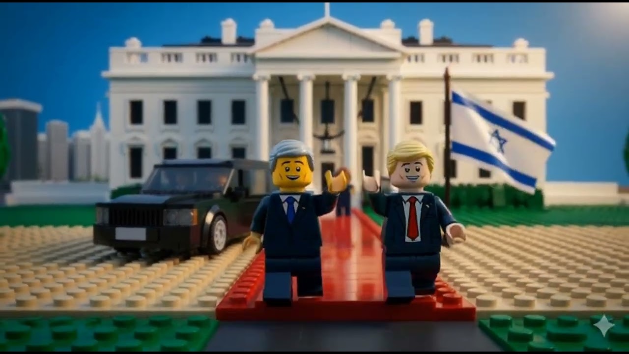 ביקור נתניהו בארצות הברית גירסאת הלגו | Netanyahu's visit to the United States: Lego F35 version