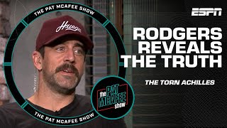 Aaron Rodgers FINALLY REVEALS THE TRUTH 👀 Did he really tear his Achilles?! | The Pat McAfee Show