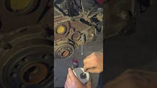 Putting JB weld in starter bolt that was done wrong  #rickandginsadventures #diy