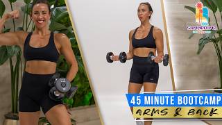 Upper Body Strength Session | Arms, Back & Cardio Blast!