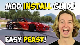 How to EASILY install MODS for Assetto Corsa   Find Cars & Tracks   DRIFT PACK  | Tutorial 2024