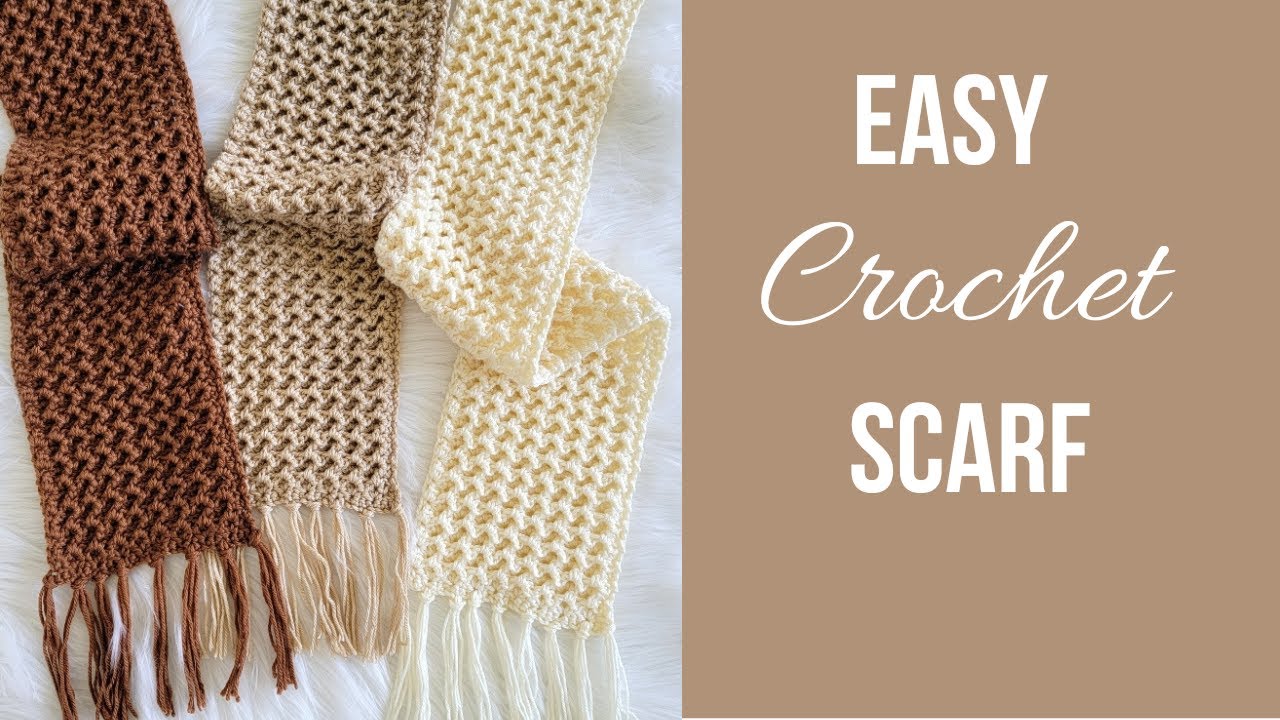 Легкий шарф крючком