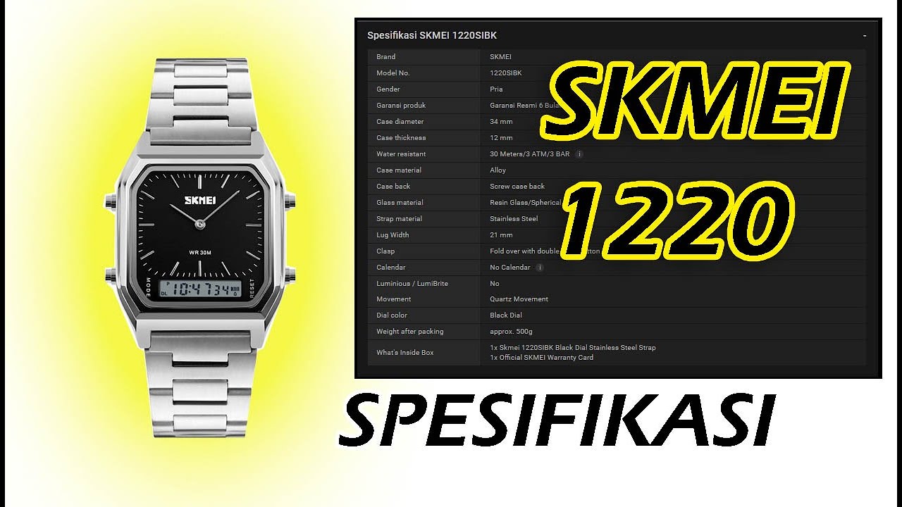 skmei 1220 black