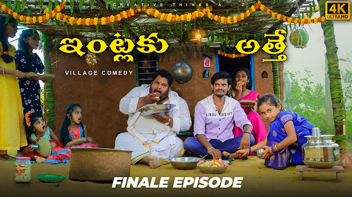 Chinni Tinny Home Entry  |Finale 4K  |  | Ultimate Village Comedy | Creative Thinks