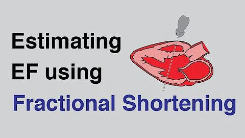 Estimating Ejection Fraction using Fractional Shortening with Cardiac Ultrasound/Echocardiography