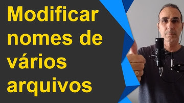 Modificar nomes de vários arquivos de uma só vez com Excel VBA.