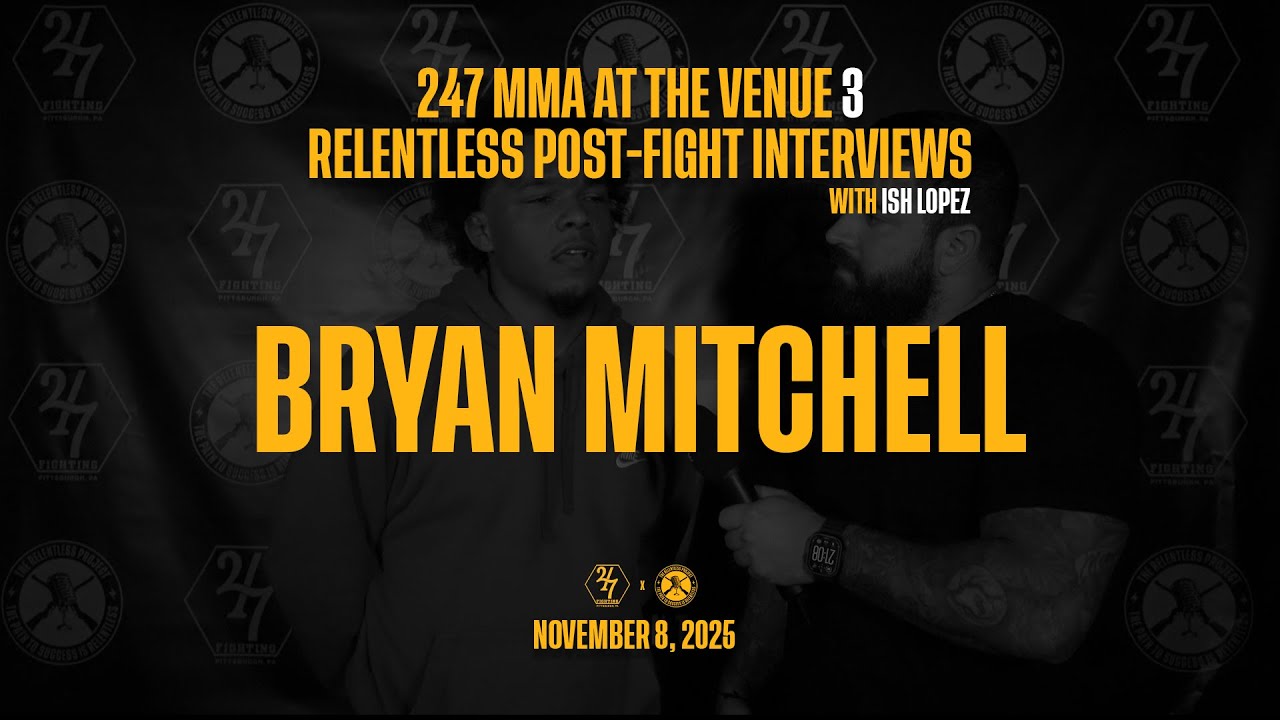 TRP x 247 MMA at the Venue Post-FIght Interview with Bryan MITCHELL